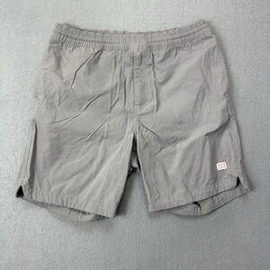 Topo Designs Global Shorts Mens Medium Gray Hiking Climbing Training Nylon Blend